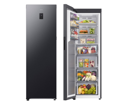 Zamrażarka szufladowa Zamrażarka Samsung RZ80H32HDFEO Twin No Frost 185,8cm 36dB Grafitowa Auto Open 14,8kg/24h Kostkarka AI 323L
